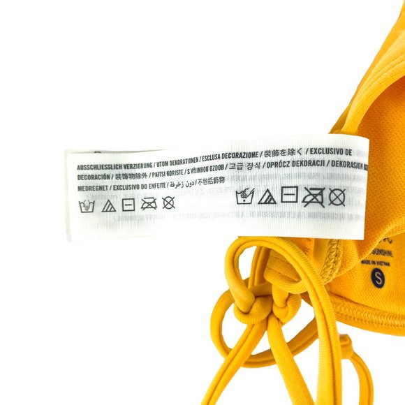 HOLLISTER Swim Be the Sunshine Side Tie Lined Swim Top - Picture 14 of 16